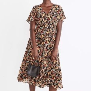 Madewell Midi Dress in Flower Garden